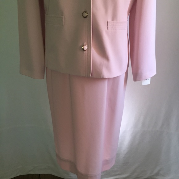 Vintage Henry Lee 2-Pc Suit Jacket & Dress Pink. - Picture 6 of 10